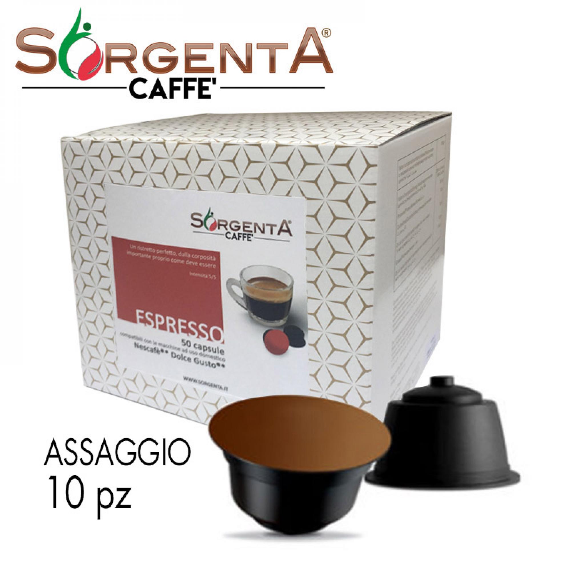 Sorgenta Caffè ESPRESSO ASSAGGIO 10 capsule compatibili Dolce Gusto